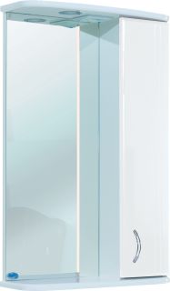 Зеркало-шкаф с подсветкой Bellezza Астра 50см правый белый 00000001987